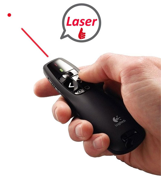 Logitech R400 bežični prezenter - dodatni pogled