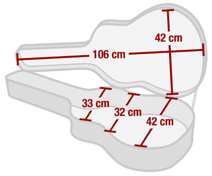 Rocktile Deluxe kofer za Western gitaru - dodatni pogled