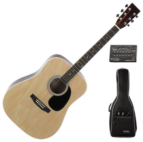 Cantabile paket - akustična gitara, torba i štimer - dodatni pogled