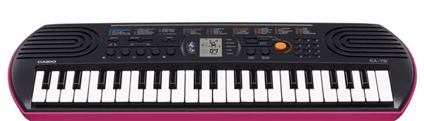 Casio - Mini klavijatura SA-78 Pink - dodatni pogled