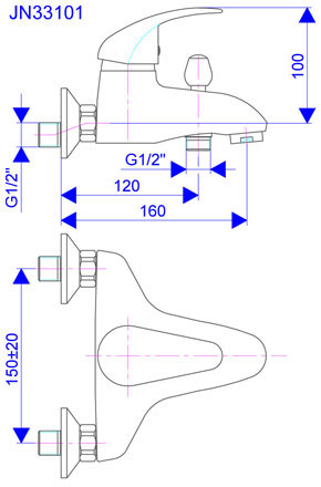 Rosan baterija za kadu JN33101 - dodatni pogled