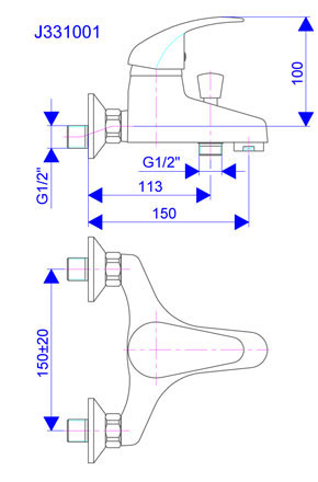 Baterija za kadu J331001 - dodatni pogled