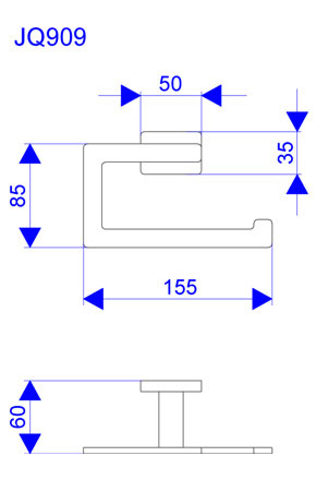 Quadro držač za WC papir JQ909 - dodatni pogled