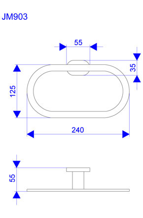 Mistique držač peškira - prsten JM903 - dodatni pogled