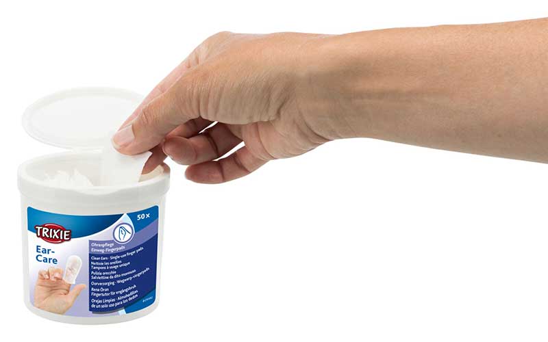 Maramice za čišćenje ušiju pasa, mačaka i drugih ljubimaca 50 komada Trixie 29392 - dodatni pogled