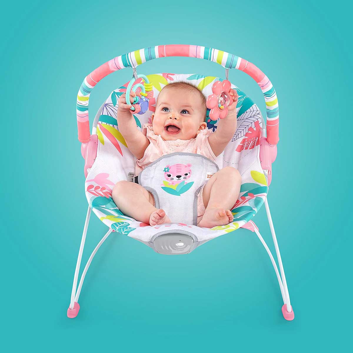 Bright Starts™ Vibrirajuća njihalica za bebe Flamingo vibracije 12228 - dodatni pogled