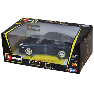 Bburago 1:18 Gold Porsche 911 Turbo BU12030 - dodatni pogled
