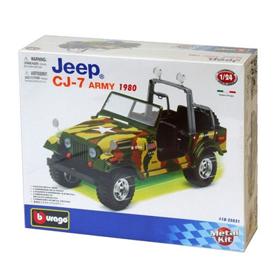 Bburago maketa 1:24 CB KIT JEEP CJ-7 Army BU25031 - dodatni pogled
