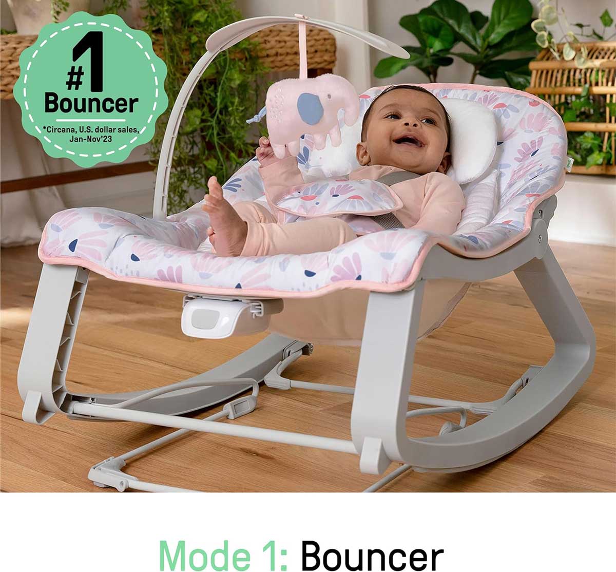 Ingenuity™ 3u1 Ležaljka koja raste sa detetom - od rođenja do 18kg Keep Cozy Burst 12909 - dodatni pogled