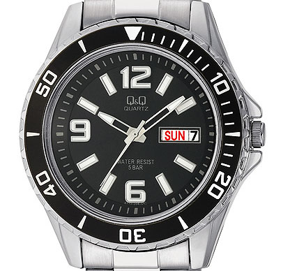 Q&Q Ručni Muški Sat Sa Čeličnom Narukvicom A172-205Y - dodatni pogled