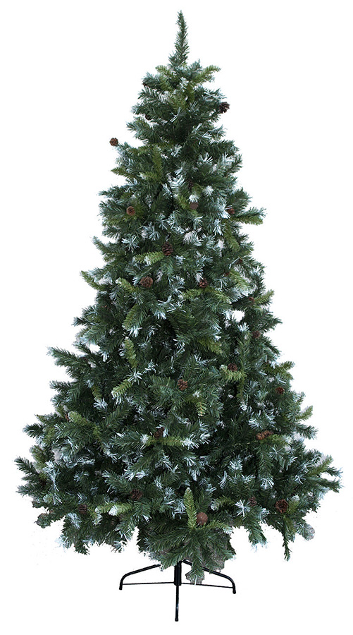 Novogodišnja Veštačka Jelka Sa Belim Grančicama 240 cm - 41-423 - dodatni pogled