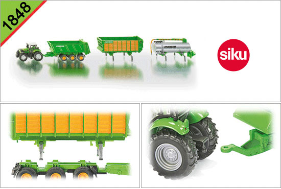 Siku Traktor Deutz sa setom prikolica Joskin 1848 - dodatni pogled