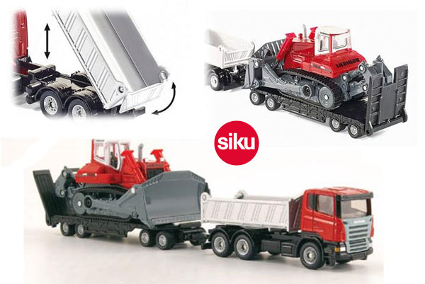 Siku Kamion sa prikolicom i buldožerom 1854 - dodatni pogled