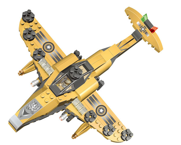 BanBao Vojni Avion 8237 - dodatni pogled