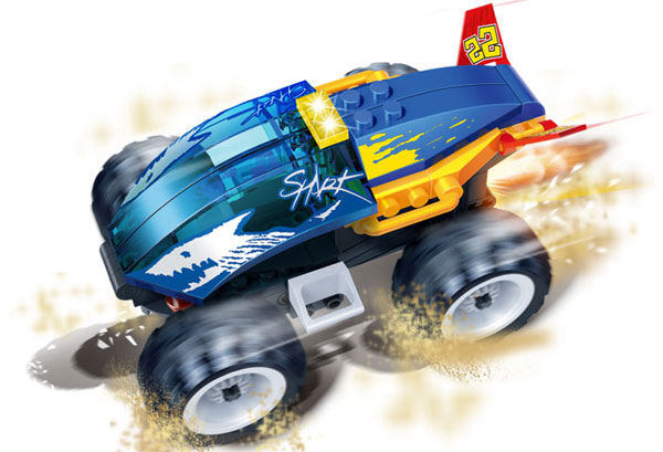 BanBao Automobil na potez Start Shark 8602 - dodatni pogled