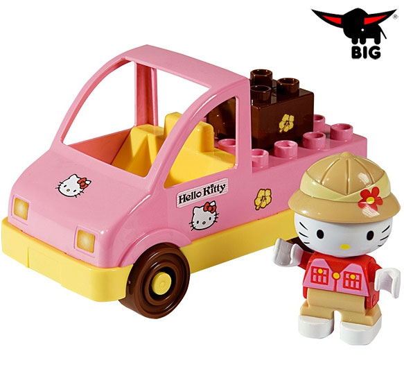 PlayBIG Kocke Hello Kitty Mini Set Safari Džip 6030937 - dodatni pogled