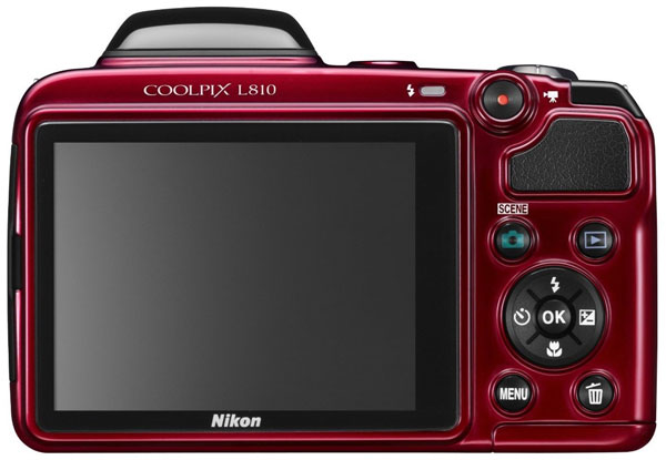 Nikon Digitalni Fotoaparat CoolPix L810 Crveni 16793 - dodatni pogled
