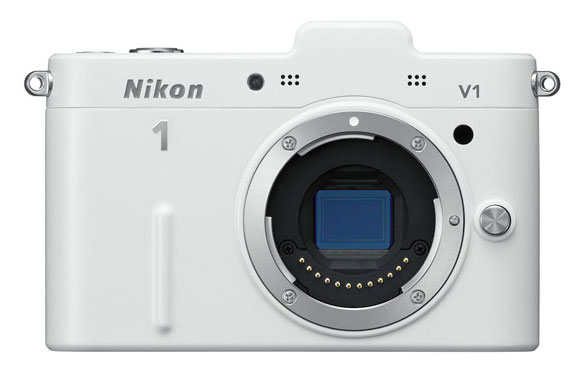 Nikon 1 digitalni fotoaparat sa zamenljivim objektivima V1 Beli set sa objektivom 10-30mm 16700 - dodatni pogled