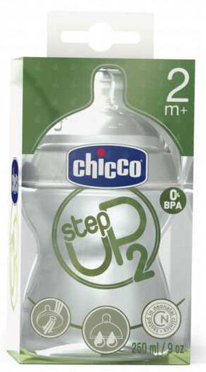 Chicco plastična flašica sa silikonskom cuclom StepUp 250ml  2m+  600710 - dodatni pogled