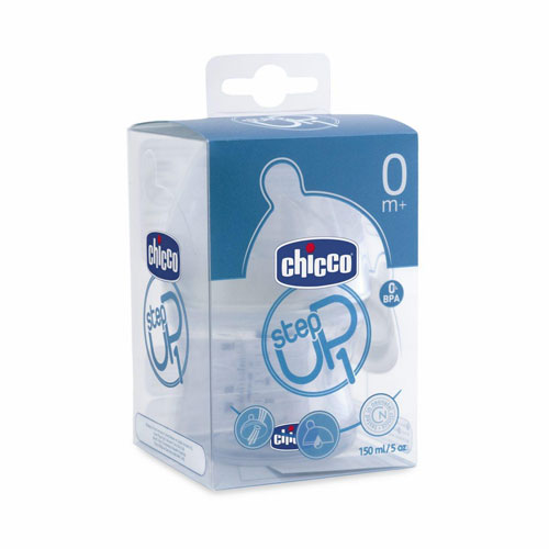 Chicco plastična flašica sa silikonskom cuclom StepUp 150ml  0m+  600700 - dodatni pogled