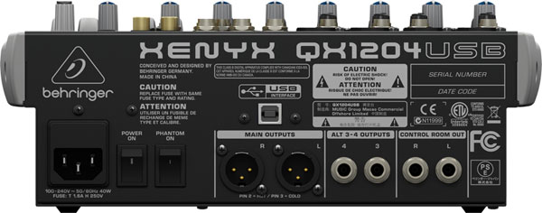 Behringer Xenyx QX1204USB - Mikseta - dodatni pogled