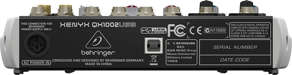 Behringer Xenyx QX1002USB - Mikseta - dodatni pogled