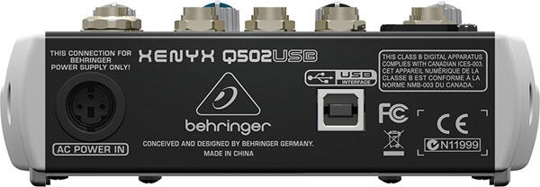 Behringer Xenyx Q502USB - Mikseta - dodatni pogled