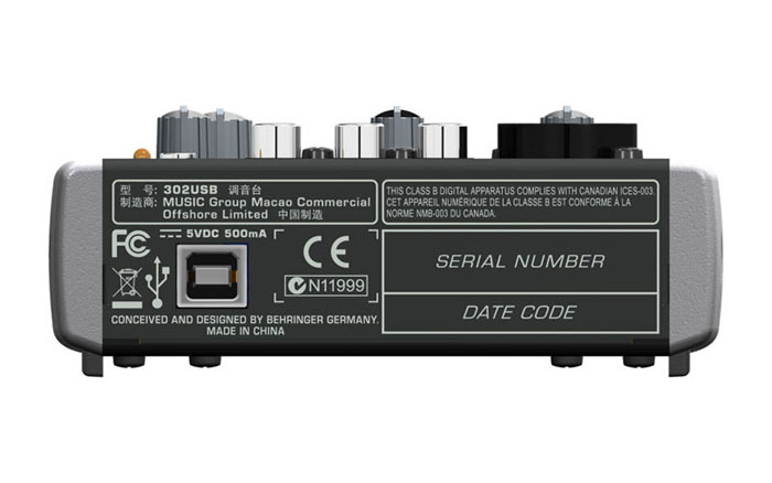 Behringer Xenyx 302USB - Mikseta - dodatni pogled