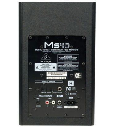 Behringer Digital Monitor Zvučnici sa Digitalnim i Analognim Ulazima MS40 - dodatni pogled
