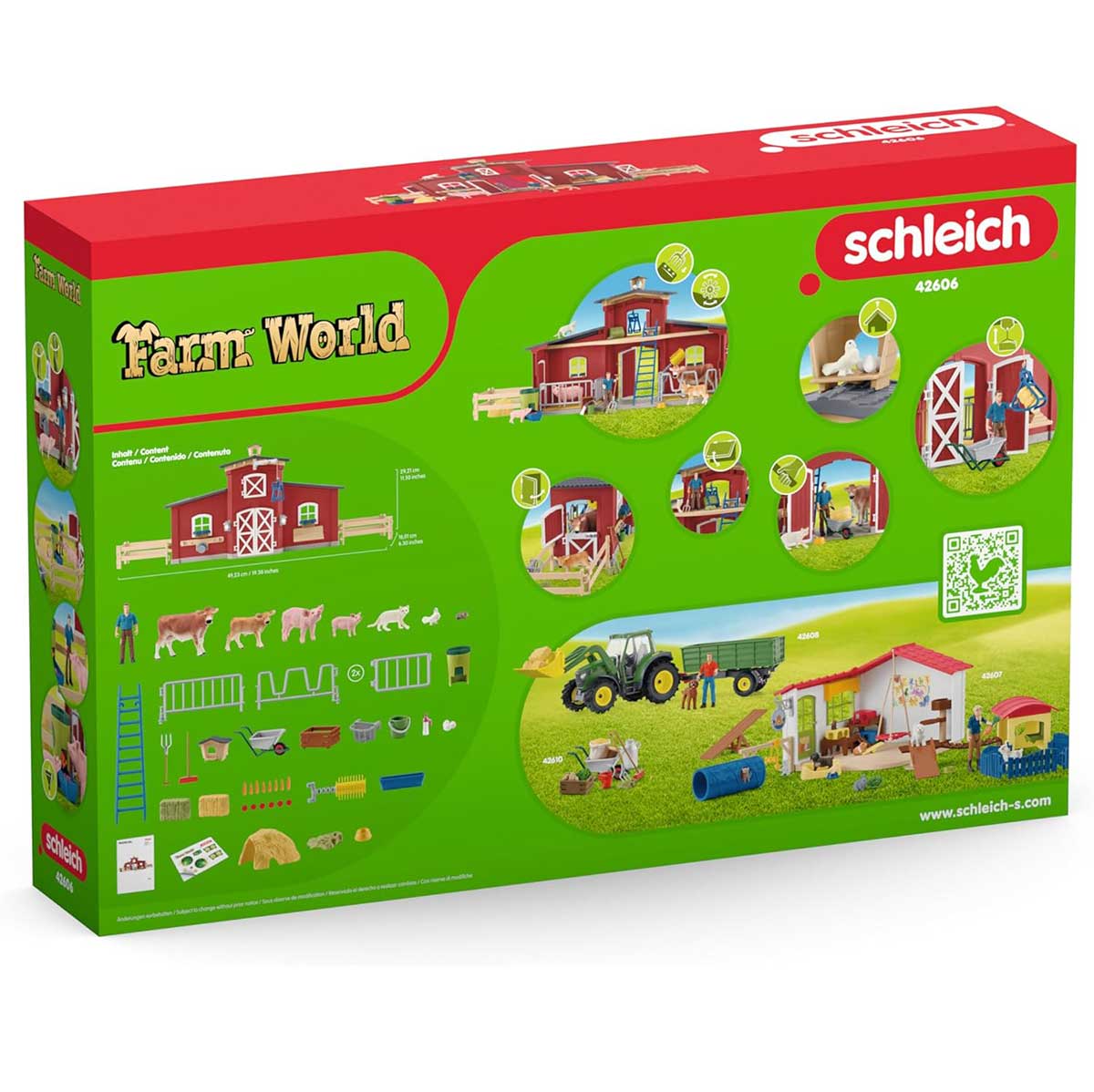 Velika štala i domaće životinje Schleich® figure 42606 - dodatni pogled