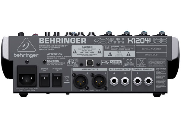 Behringer Xenyx X1204USB - Mikseta - dodatni pogled
