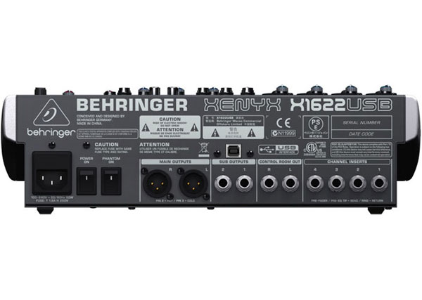 Behringer Xenyx X1622USB - Mikseta - dodatni pogled