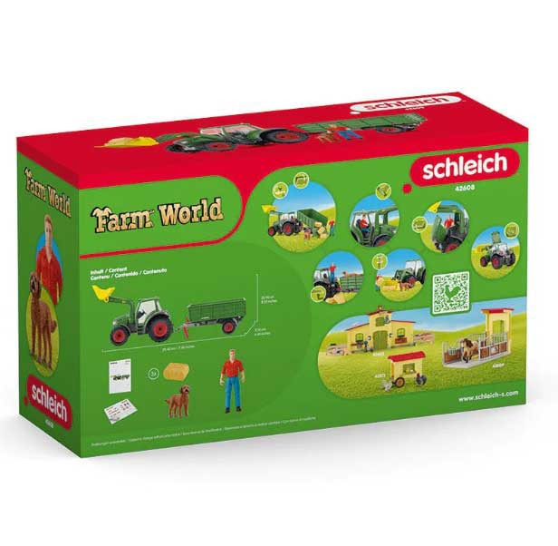 Traktor sa prikolicom i figure farmera i psa Schleich® 42608 - dodatni pogled
