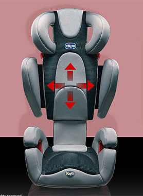 Chicco fotelja za kola KEY 2-3 Liquorice 6085573 - dodatni pogled