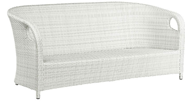 Garnitura Sardinia White Wash - 2 Fotelje + Dvosed + Sto + Jastuci - dodatni pogled