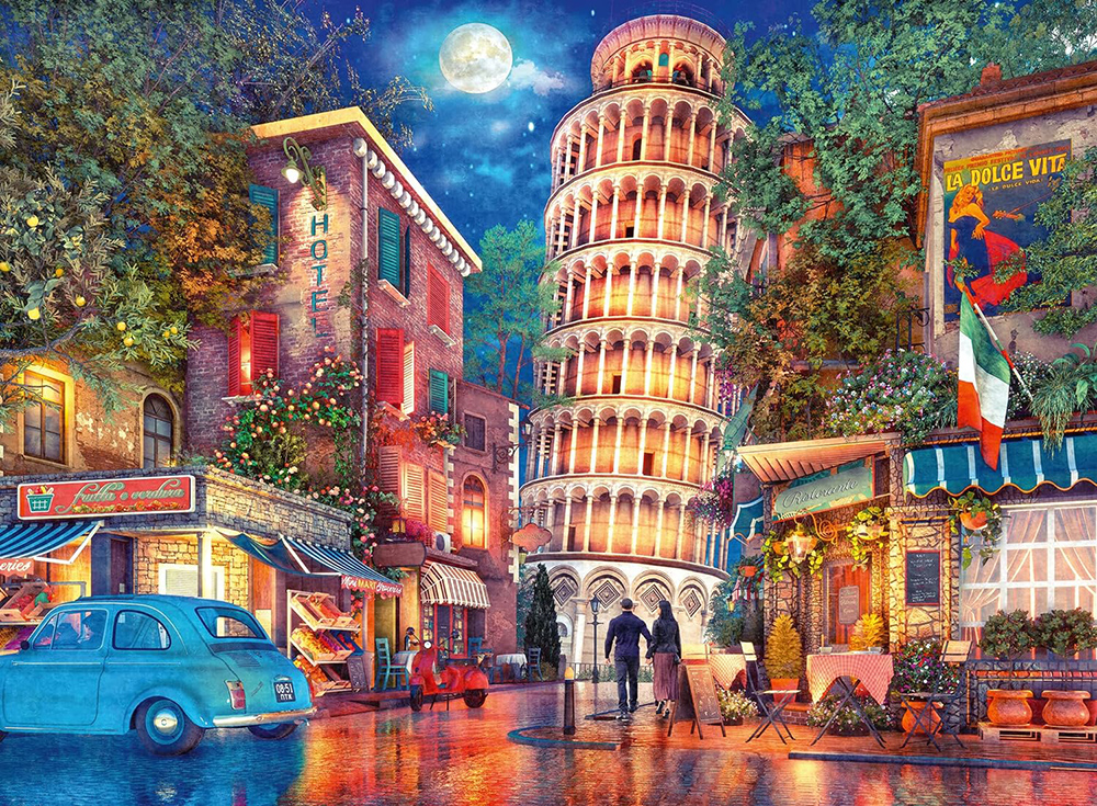 Ravensburger Puzzle Slagalica 500 delova Veče u Pizi 12000709 - dodatni pogled