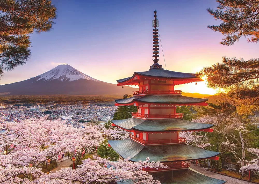 Ravensburger Puzzle slagalica Cvetanje trešnje u Japanu 1000 komada