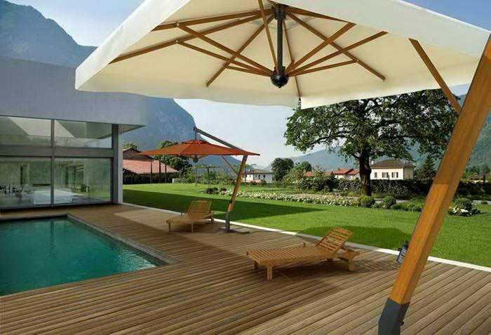 Suncobran Palladio Bracio 350 x 350 cm - dodatni pogled