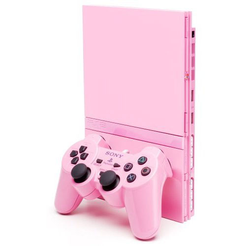 PlayStation 2 New PINK + ČIP + 2 kontrolera i pink memorijska kartica - dodatni pogled