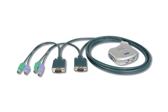 Digitus KVM switch 2 porta mini PS2 - dodatni pogled