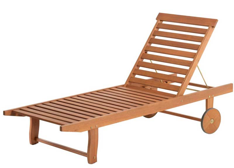 Drvena Ležaljka Sa Točkovima Livorno - 71 x 197 cm - dodatni pogled