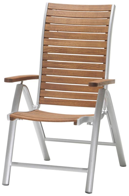 Baštenska Garnitura San Pedro - 4 Podesive Stolice + Sto - dodatni pogled