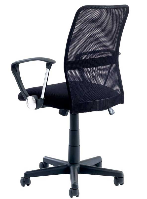 Kancelarijska radna stolica Angus sa niskim naslonom crna  - dodatni pogled