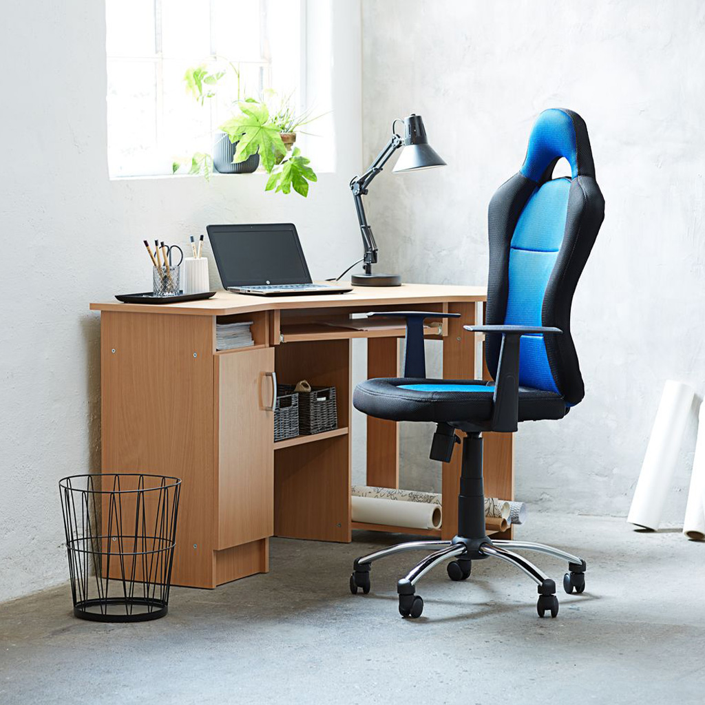 Kancelarijska radna stolica Cyber crna/plava - dodatni pogled