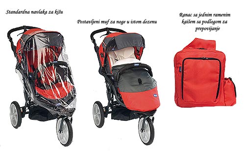 Chicco kolica TRIO S3 Top 3u1 - 79501.97 - dodatni pogled