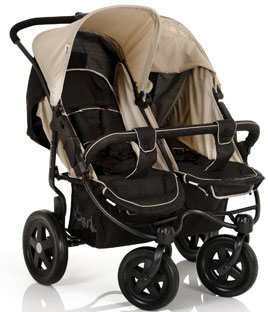 Hauck Kolica za blizance Roadster Duo Caviar-Almond 5030095 - dodatni pogled