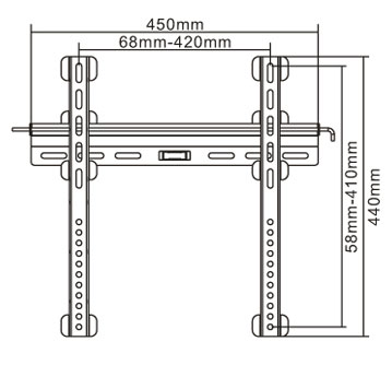 TV Nosač Bracket PLB-40M 26-47 inča crni 02-017 - dodatni pogled