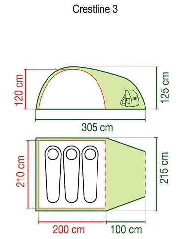 Šator Coleman Crestline 3 205113 - dodatni pogled