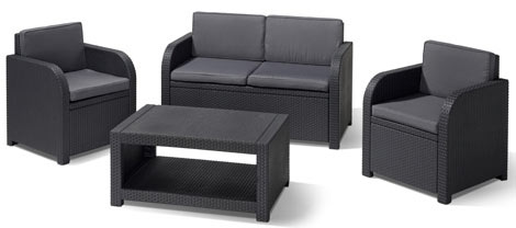 Garnitura William 2 PE Ratan 2 Fotelje, Sto, Sofa - dodatni pogled