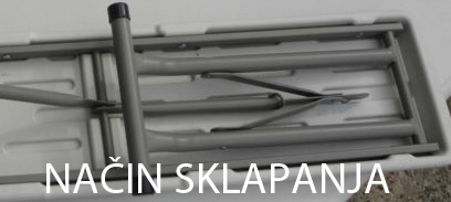 Sklopivi dvorišni i kamperski set sto i 2 klupe 0325160  - dodatni pogled